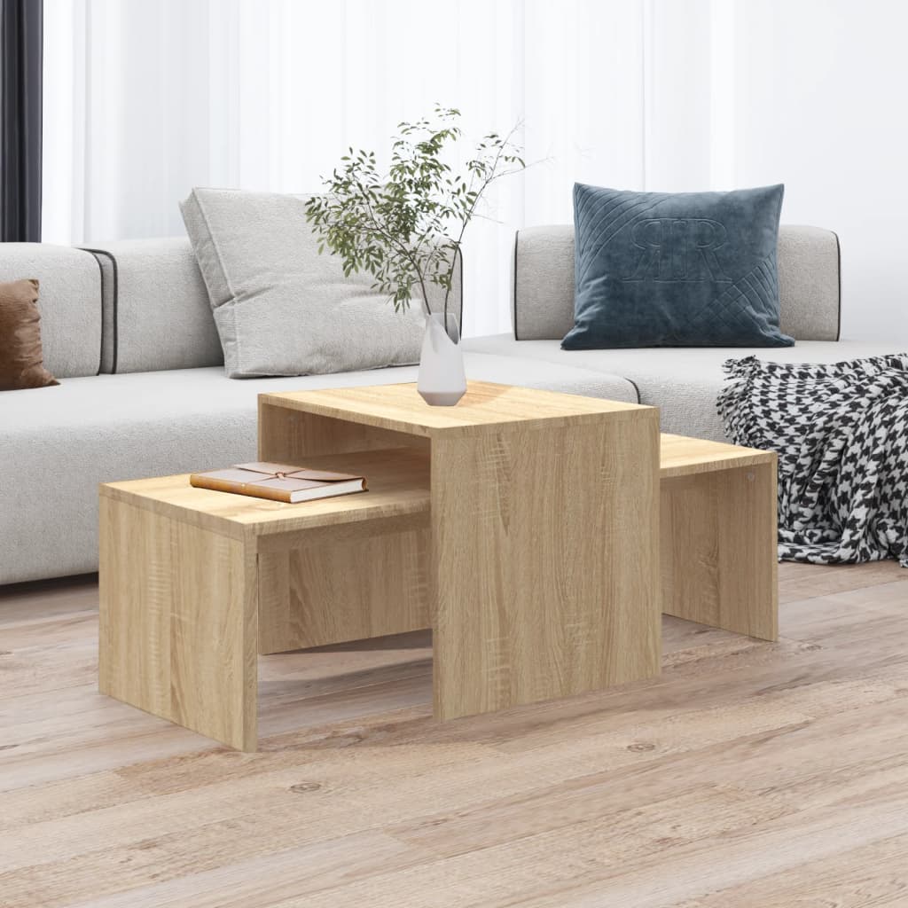 Coffee Table Set 100X48X40 Cm Engineered Wood