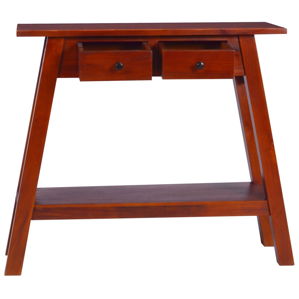 Console Table 90X30X75Cm Solid Mahogany Wood