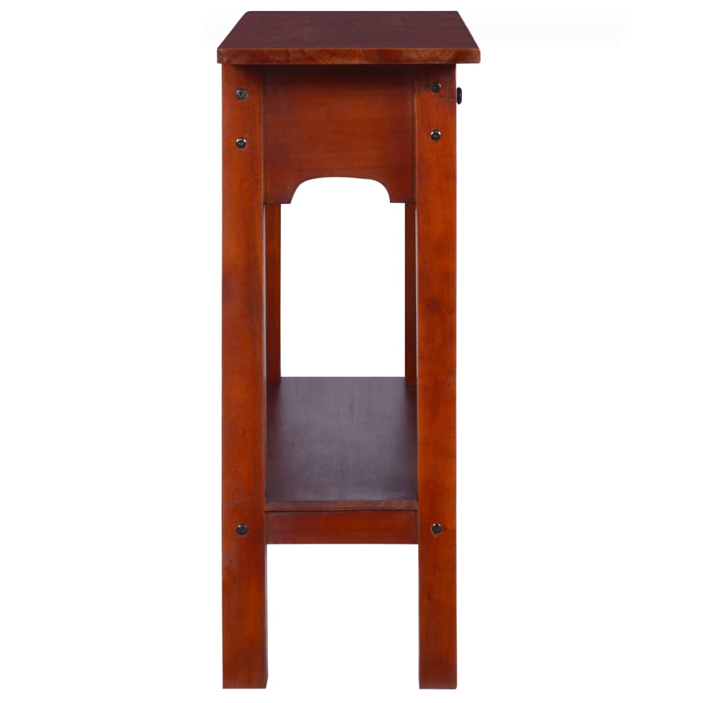 Console Table 90X30X75Cm Solid Mahogany Wood