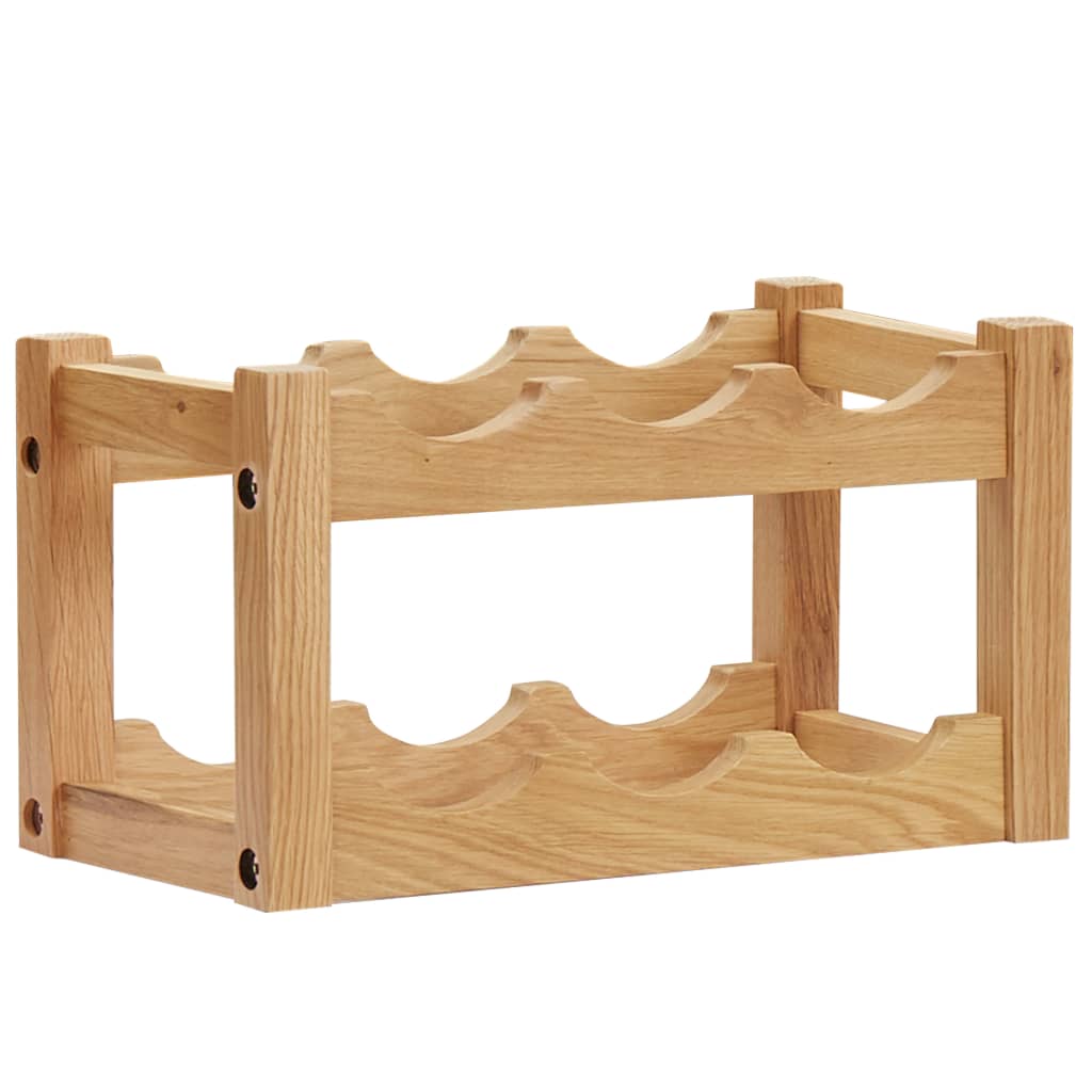 Wine Rack For 12 Bottles 47X21X36 Cm Solid Oak Wood