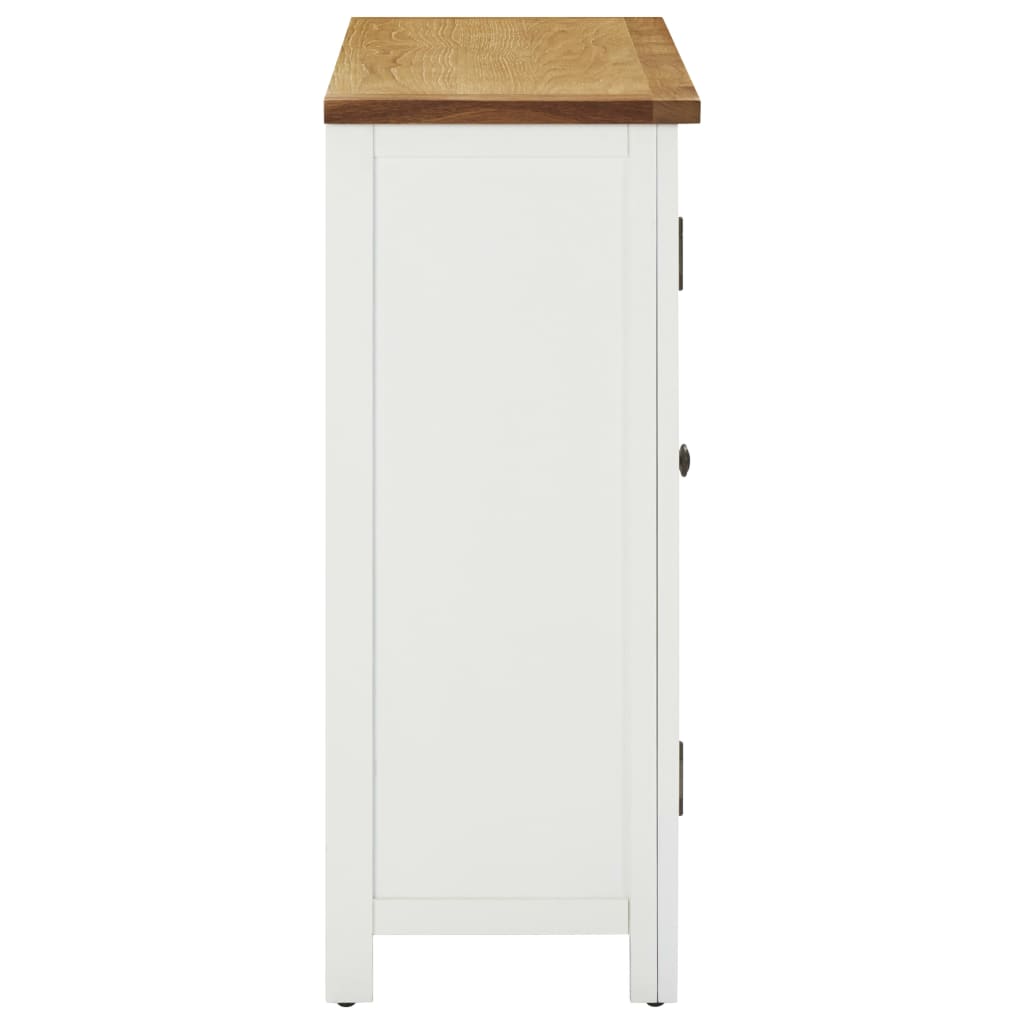 Wine Cabinet 80X32X80 Cm Solid Oak Wood