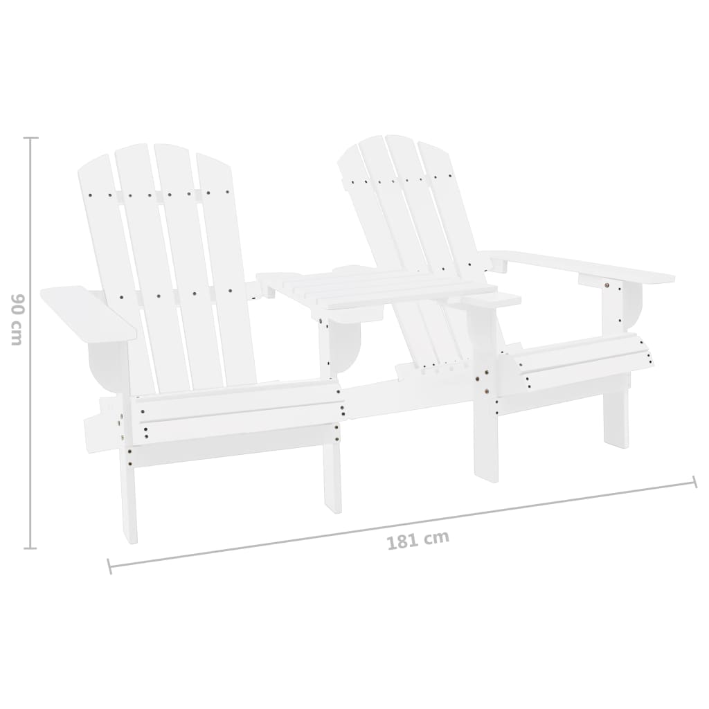Garden Adirondack Chair Solid Fir Wood