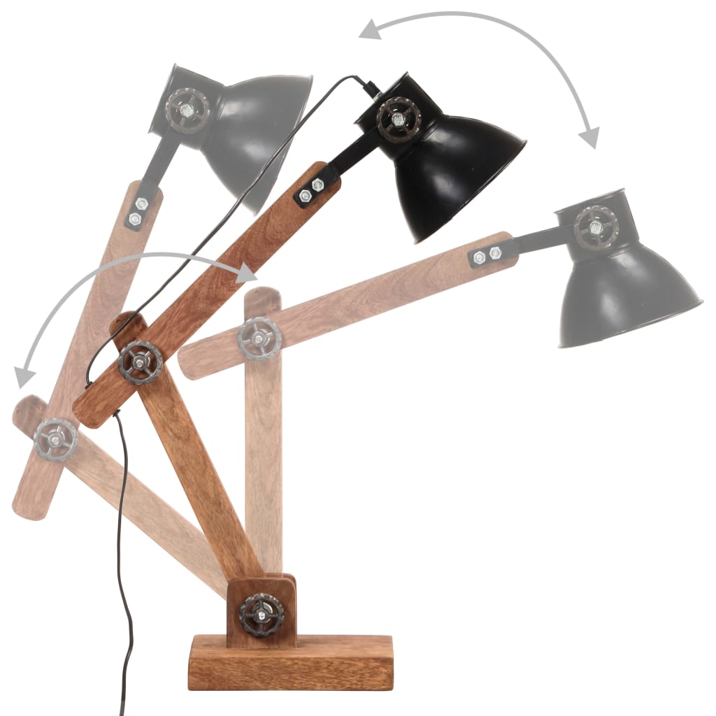 Industrial Desk Lamp Round 58X18X90 Cm E27