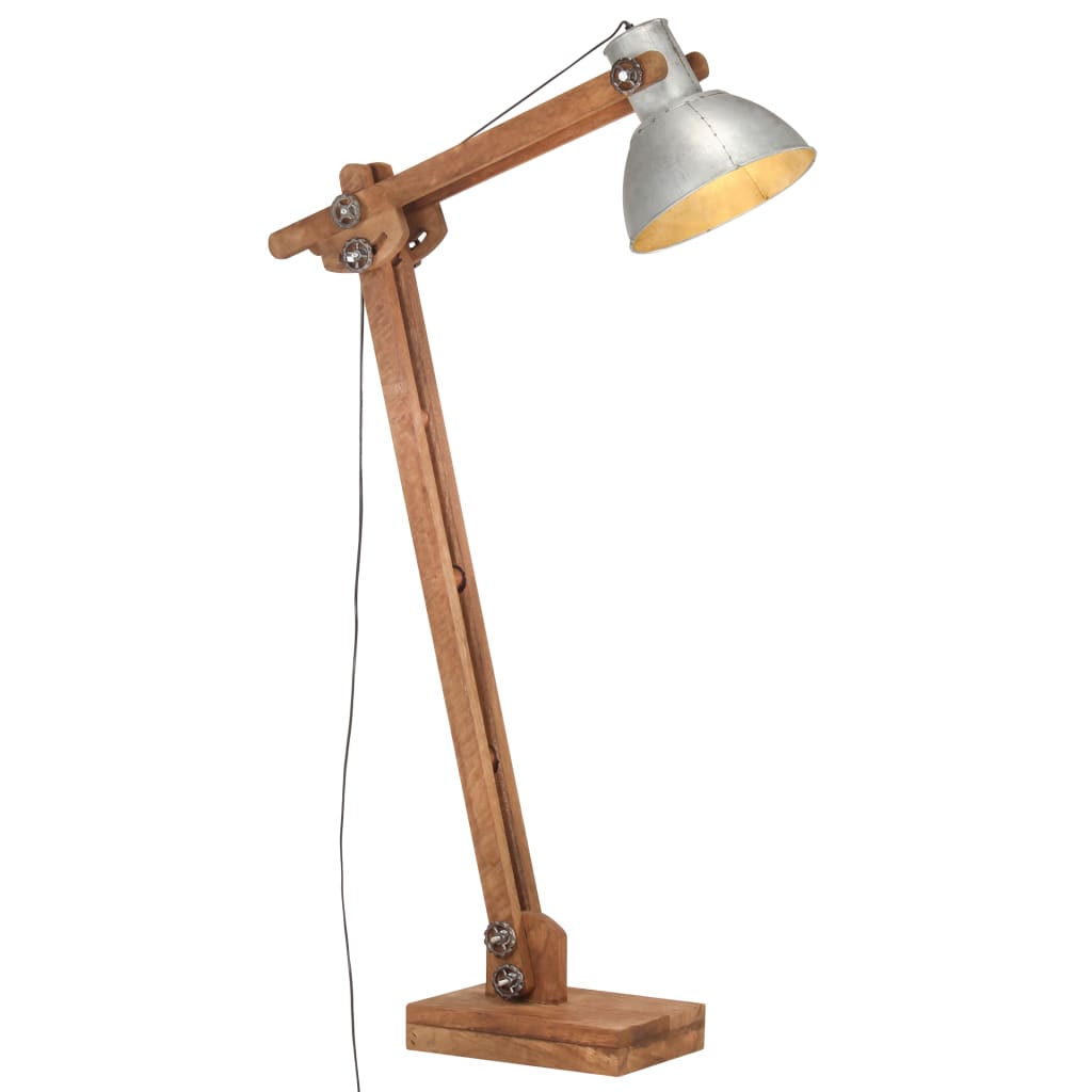 Floor Lamp Solid Mango Wood E27