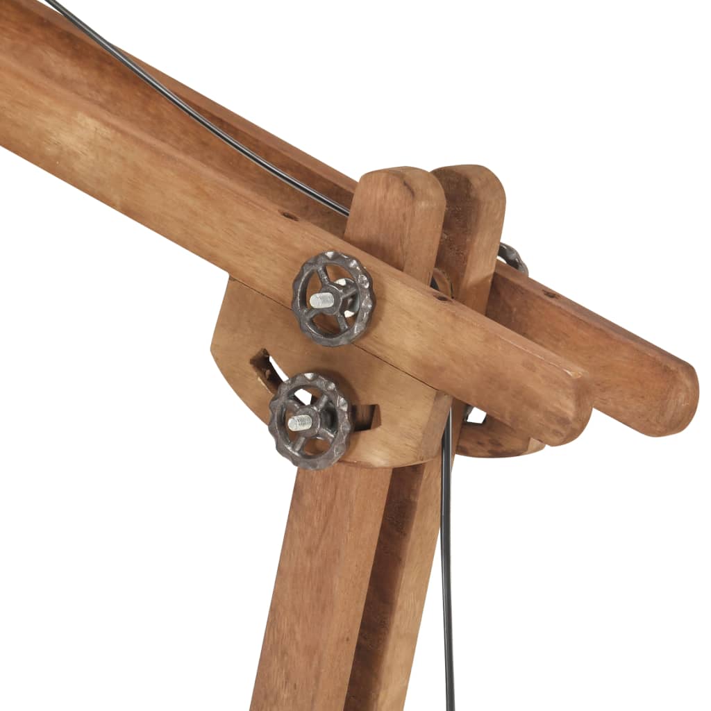 Floor Lamp Solid Mango Wood E27