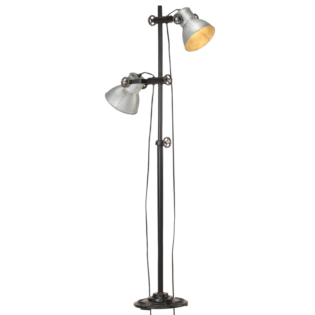 Floor Lamp With 2 Lampshade E27 Cast Iron