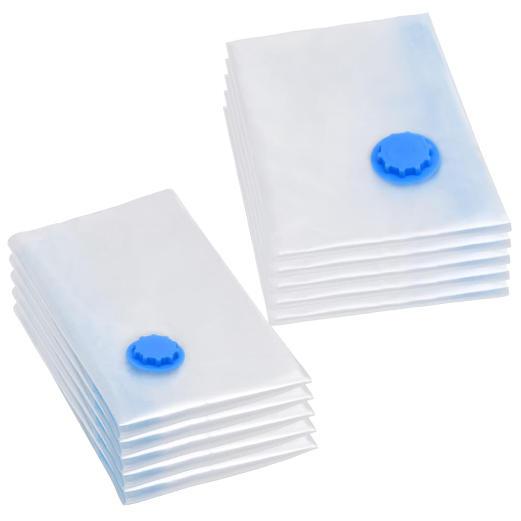 Vacuum Travel Storage Bags Clothing Bags 2 Sizes 10 Pcs