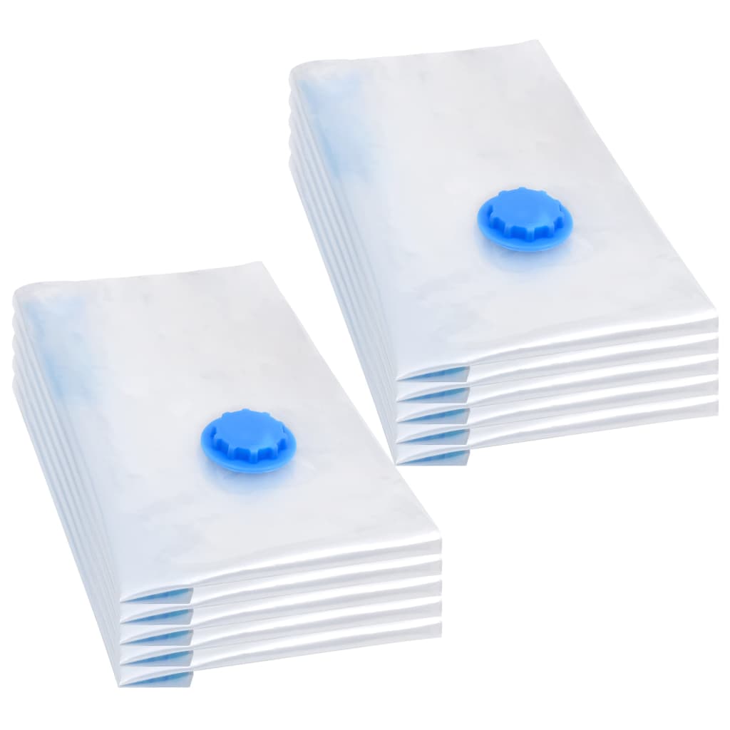 Vacuum Travel Storage Bags Clothing Bags 2 Sizes 10 Pcs