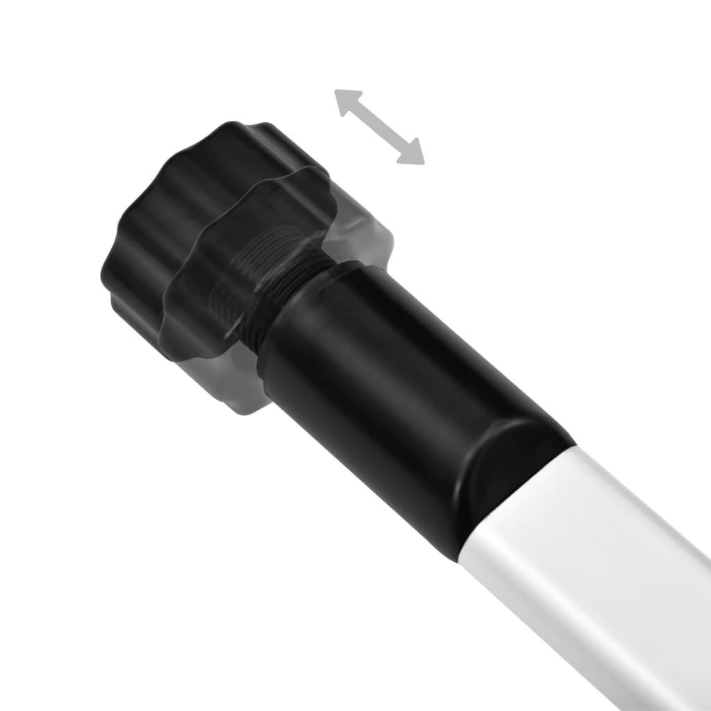 Telescopic Shoe Rack With Rods Aluminium