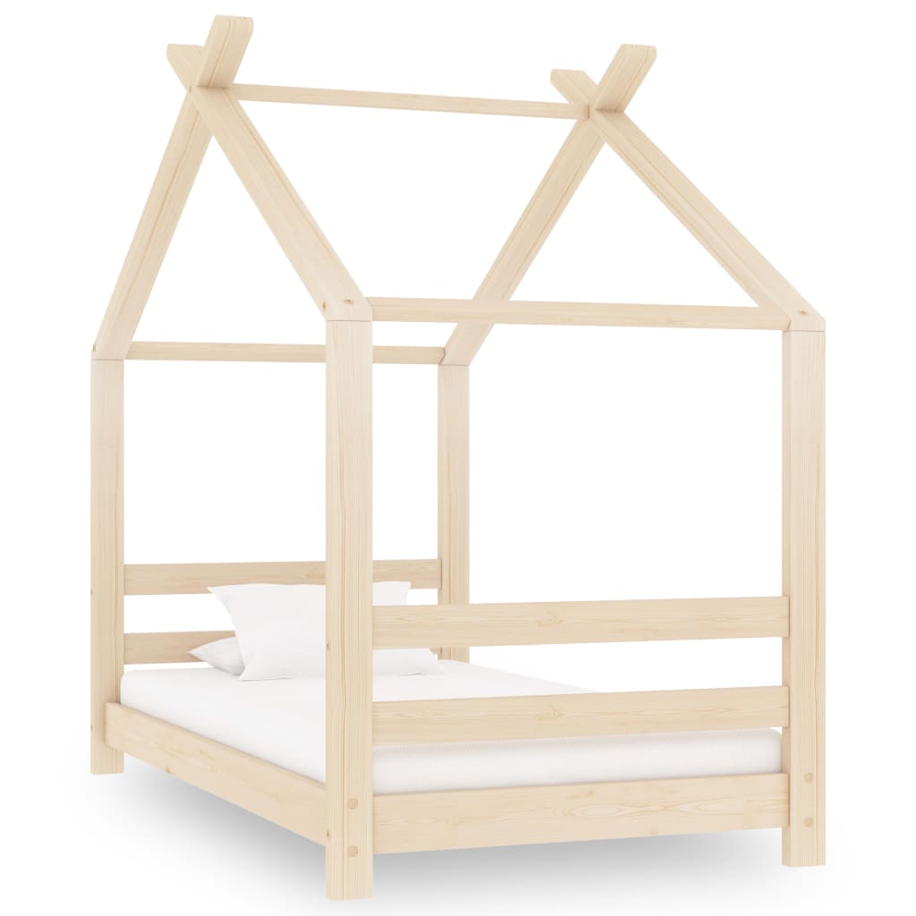 Kids Bed Frame Solid Pine Wood
