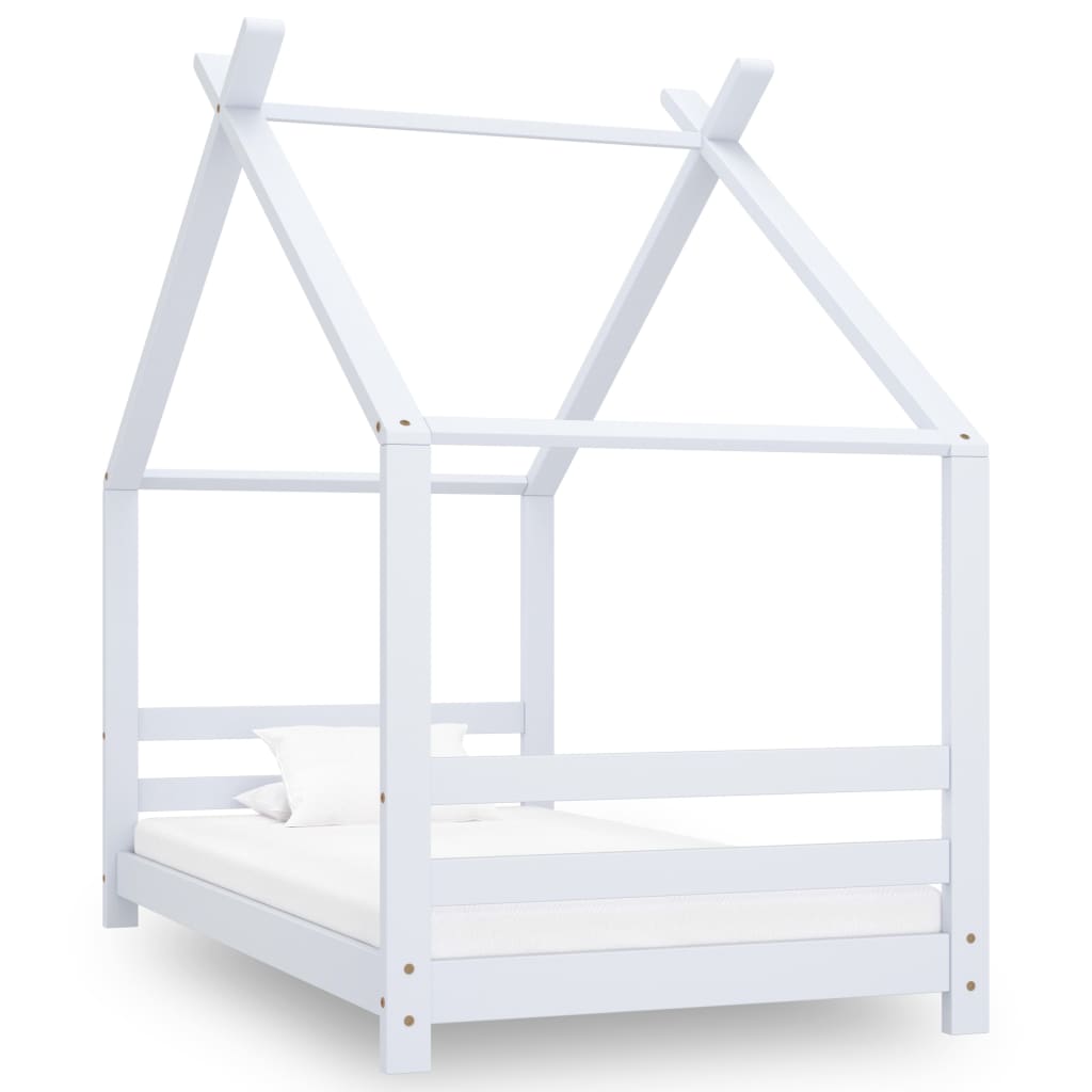 Kids Bed Frame Solid Pine Wood