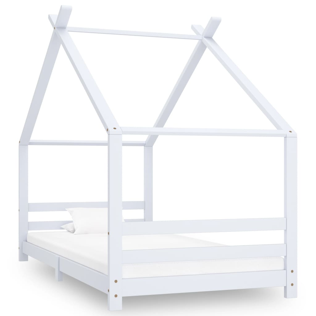 Kids Bed Frame Solid Pine Wood