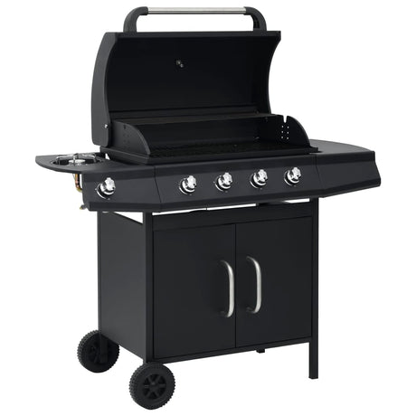 Gas Barbecue Grill 4+1 Cooking Zone Stainless Steel