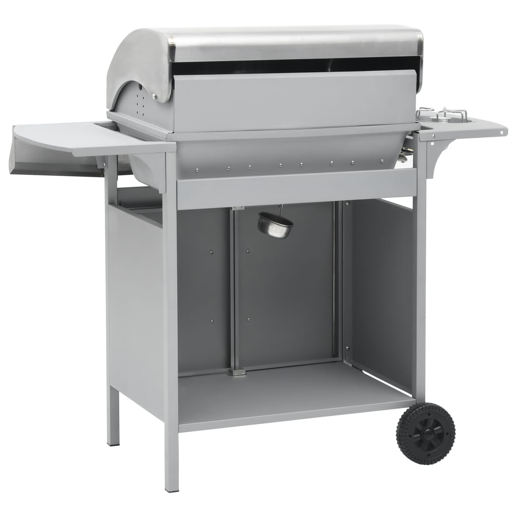 Gas Barbecue Grill 4+1 Cooking Zone Stainless Steel