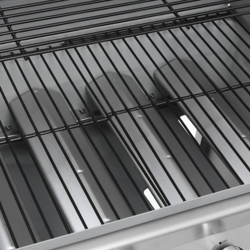 Gas Barbecue Grill 4+1 Cooking Zone Stainless Steel