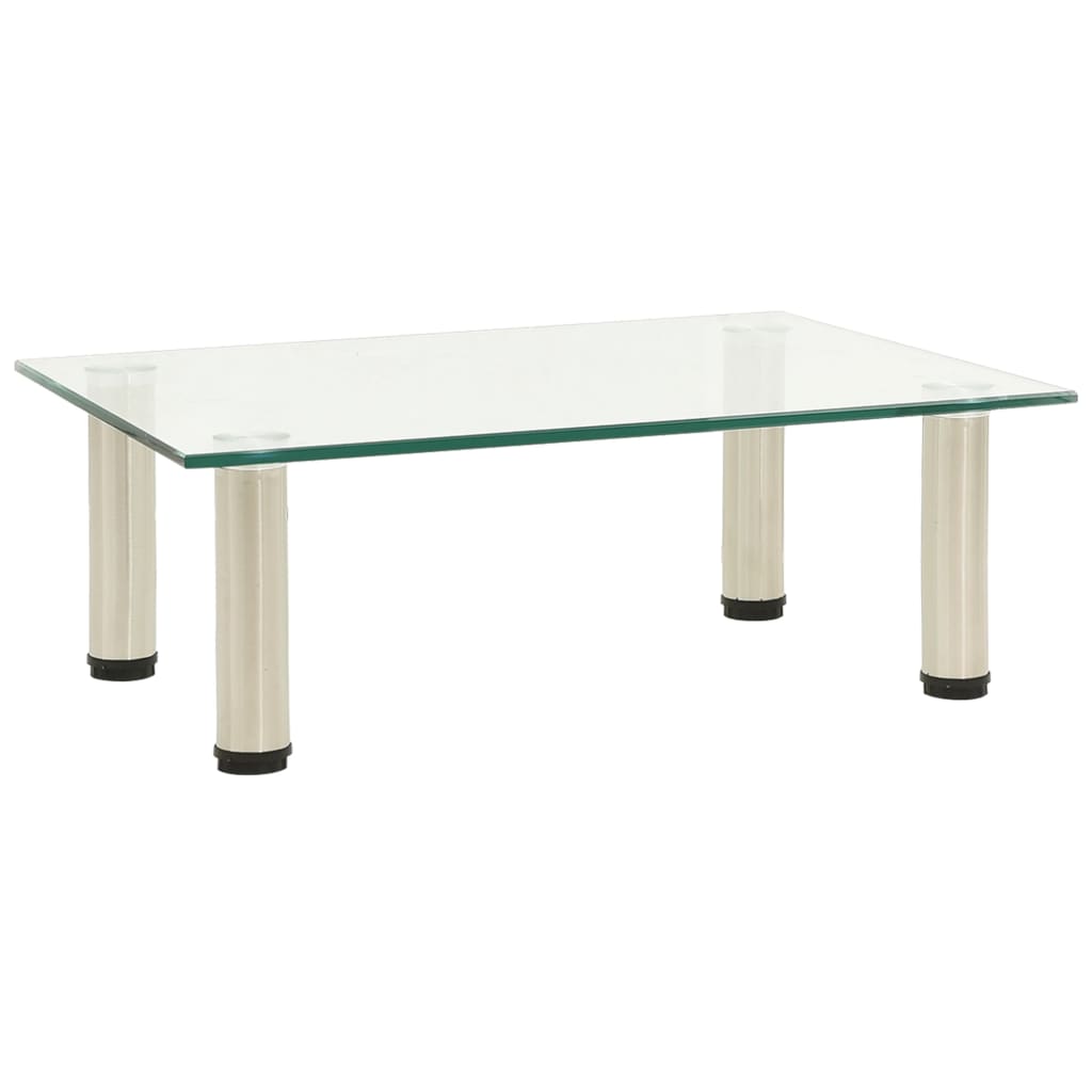 Tv Stand 60X35X17 Cm Tempered Glass