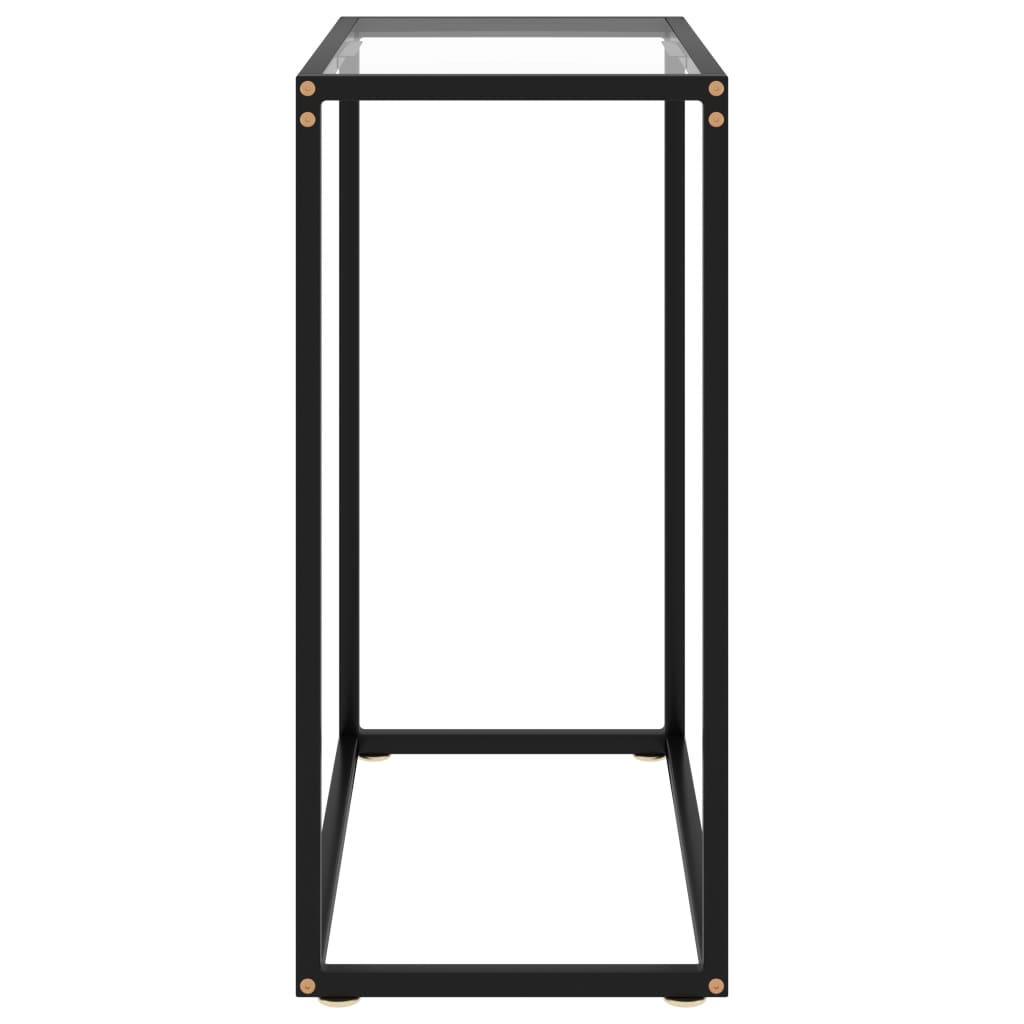 Console Table Transparent 60X35X75 Cm Tempered Glass