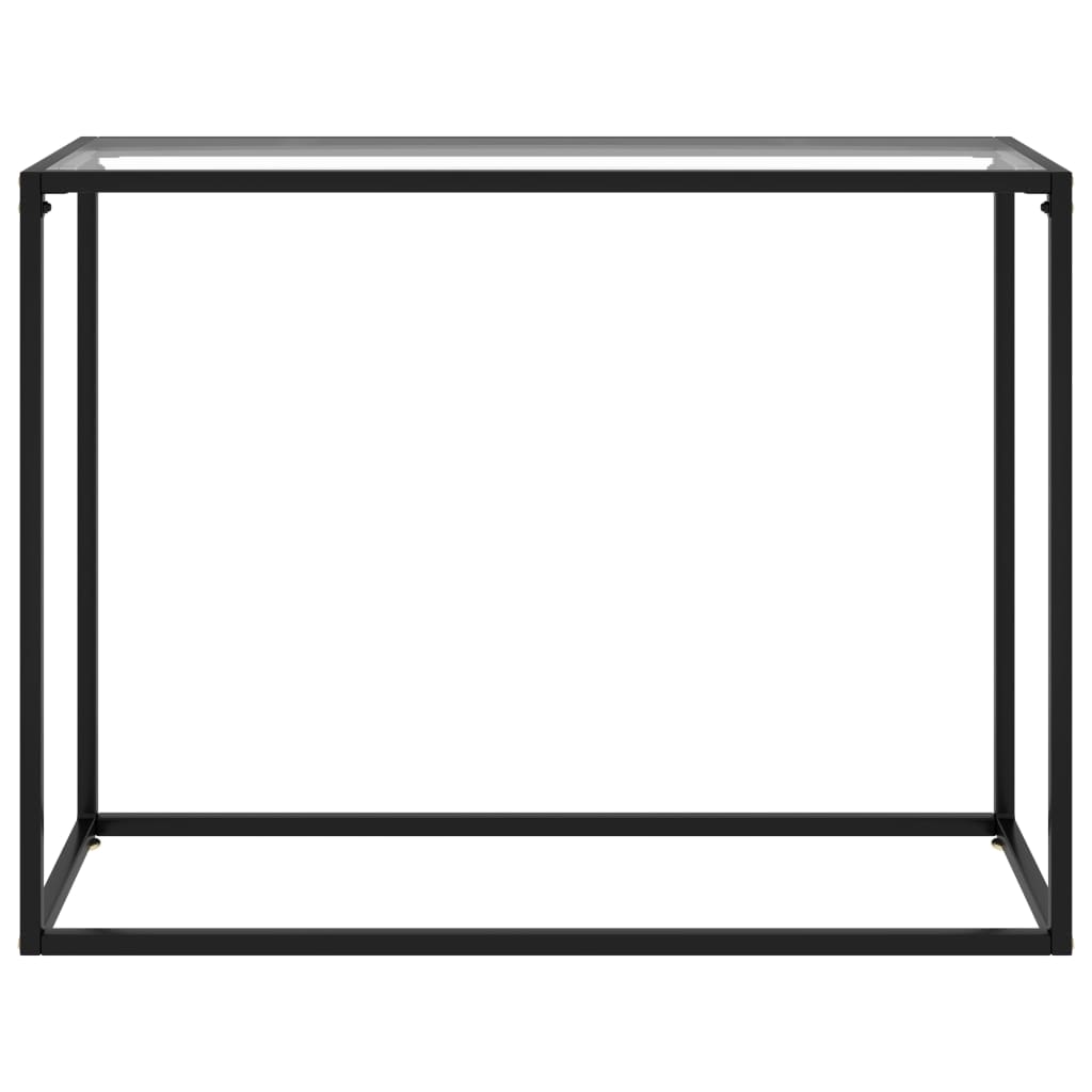 Console Table Transparent 100X35X75 Cm Tempered Glass