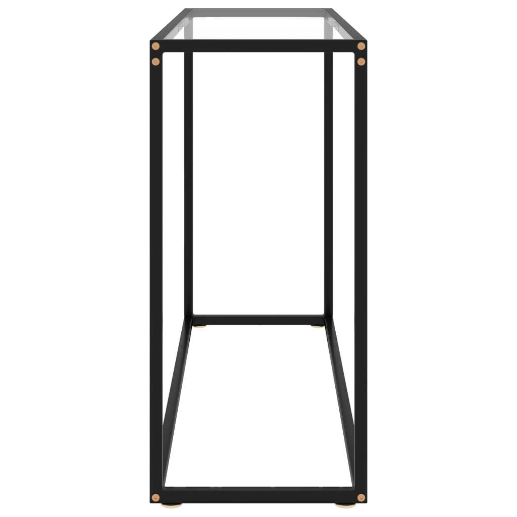 Console Table Transparent 100X35X75 Cm Tempered Glass