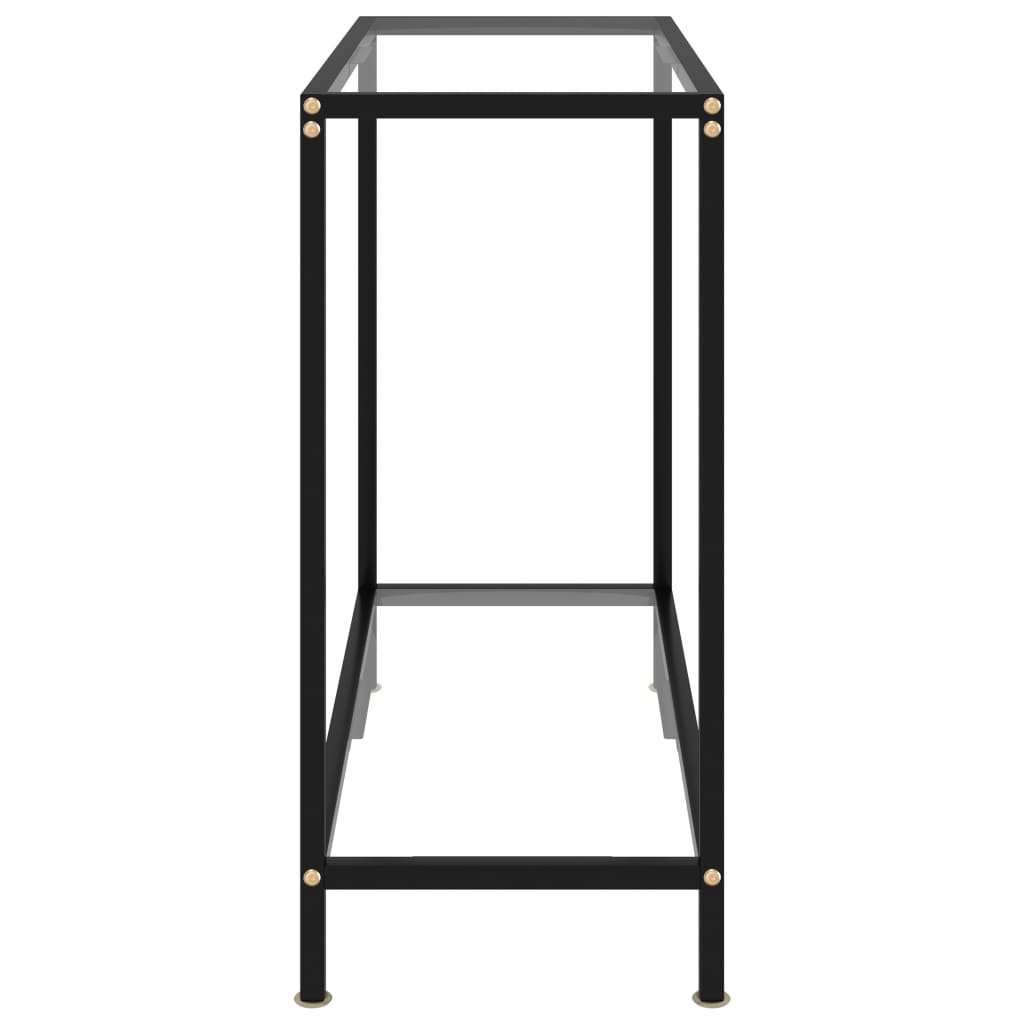 Console Table Transparent 80X35X75 Cm Tempered Glass