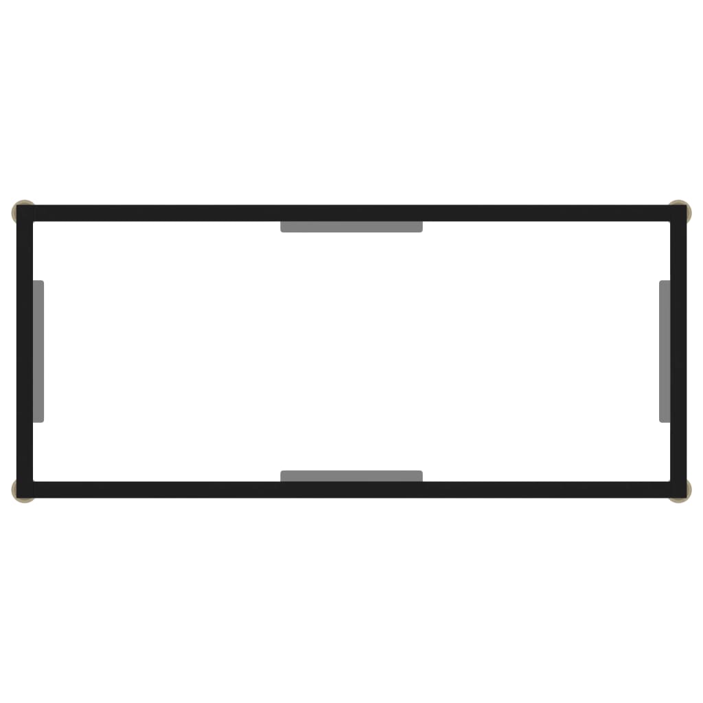 Console Table Transparent 80X35X75 Cm Tempered Glass