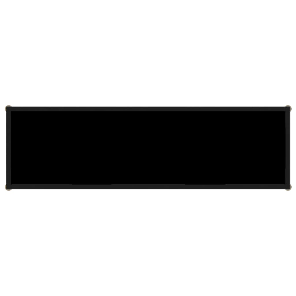 Console Table Black 120X35X75 Cm Tempered Glass