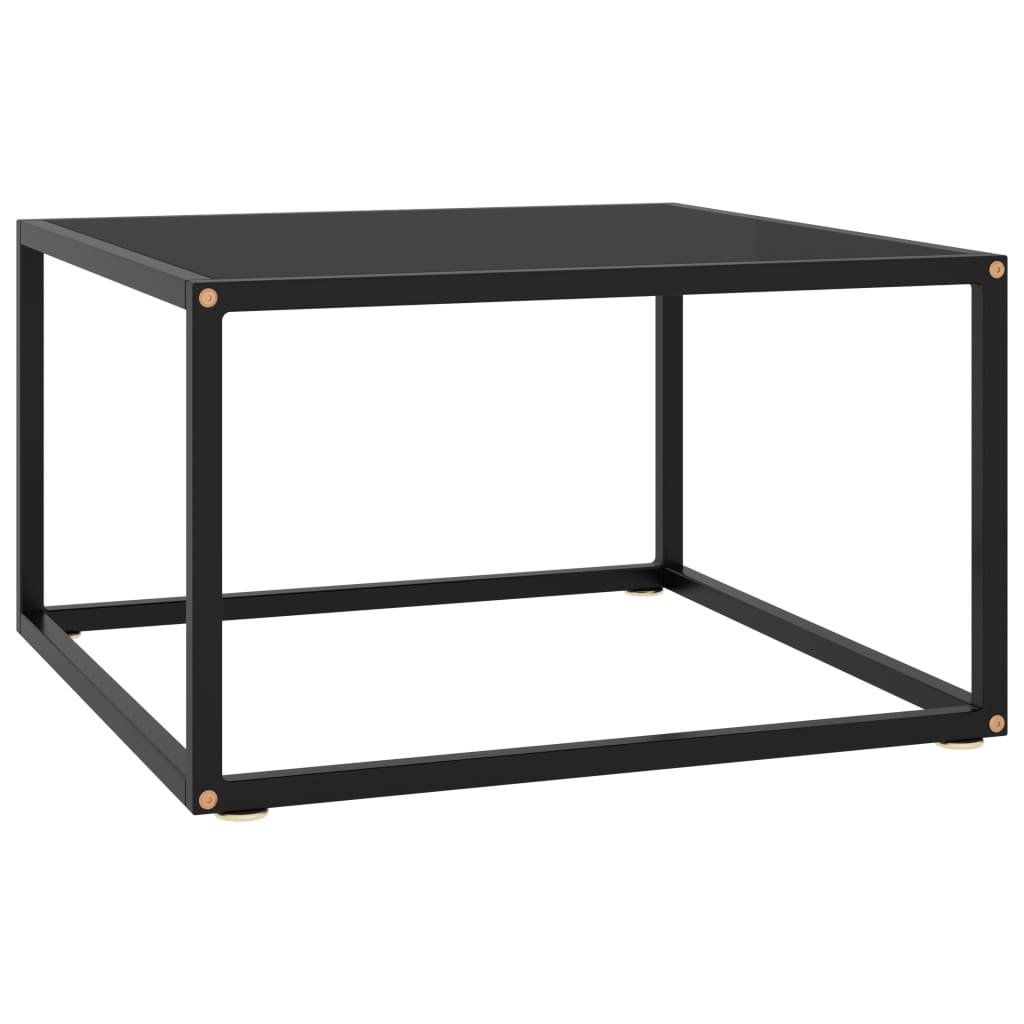 Coffee Table Black With Black Marble Glass