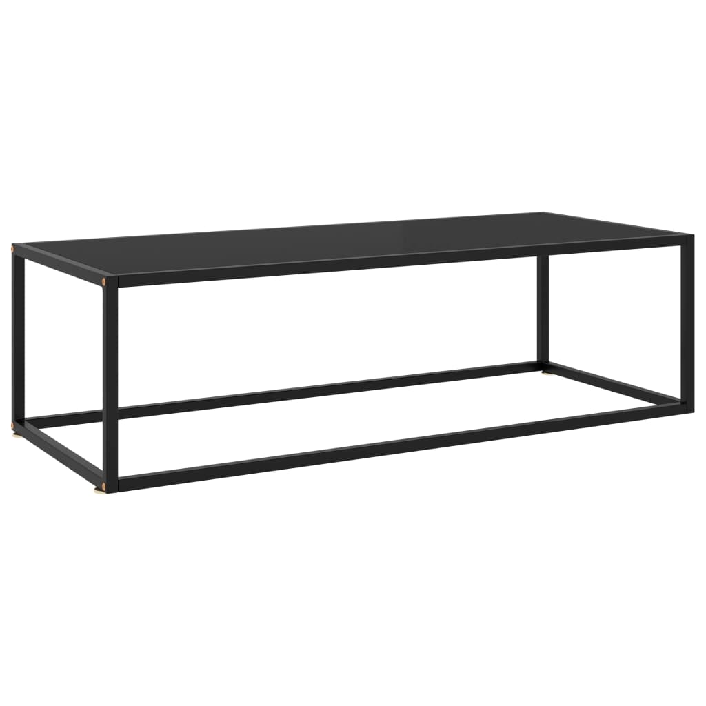 Coffee Table Black With Black Marble Glass
