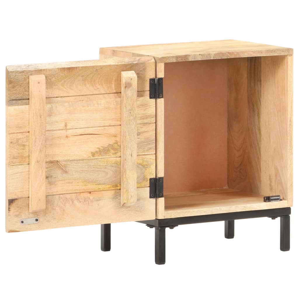 Bedside Cabinet 40X30X51 Cm Solid Mango Wood