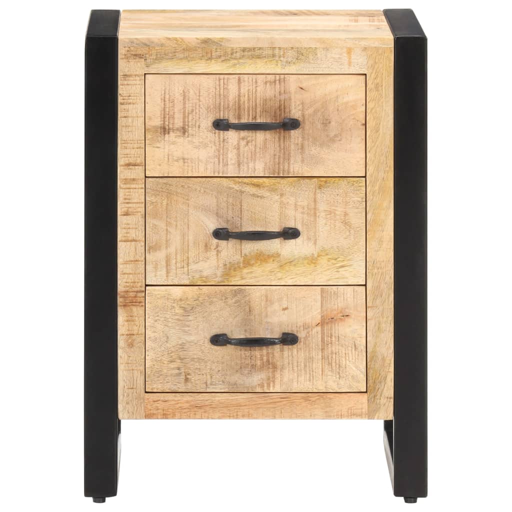 Bedside Cabinet 40X35X55 Cm Solid Mango Wood
