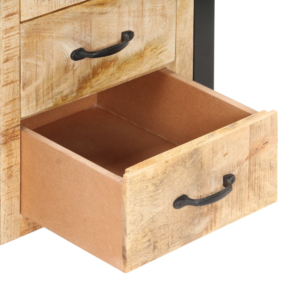 Bedside Cabinet 40X35X55 Cm Solid Mango Wood