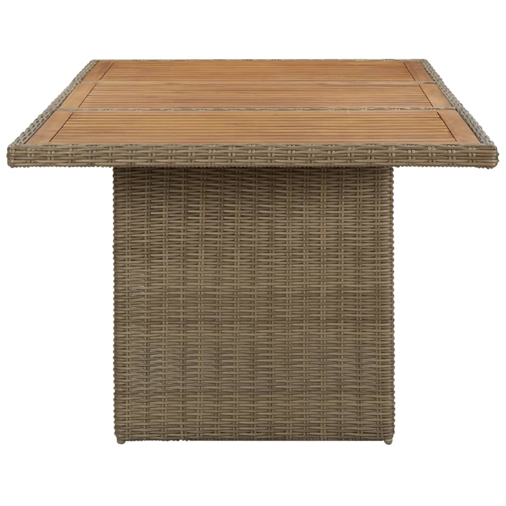 Garden Dining Table 200X100X74 Cm Poly Rattan