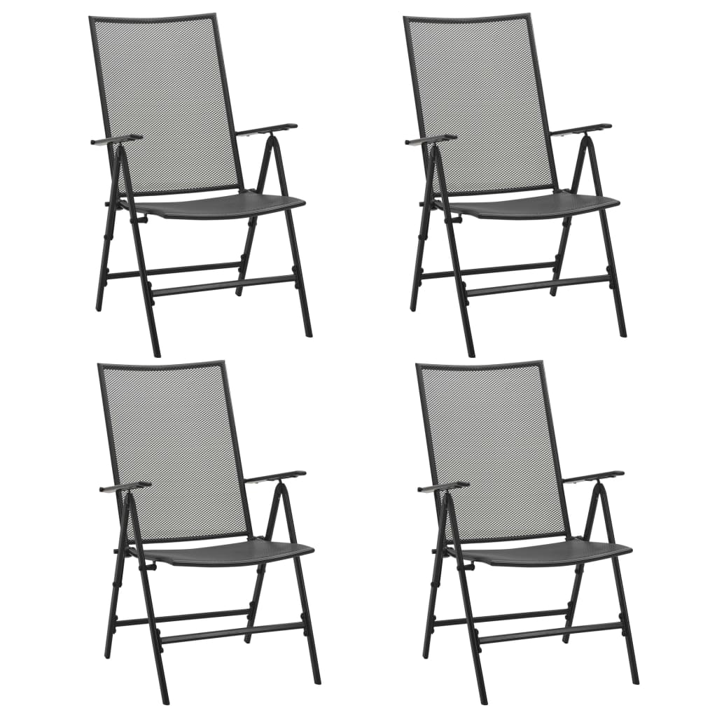 Stackable Garden Chairs 2 Pcs Steel