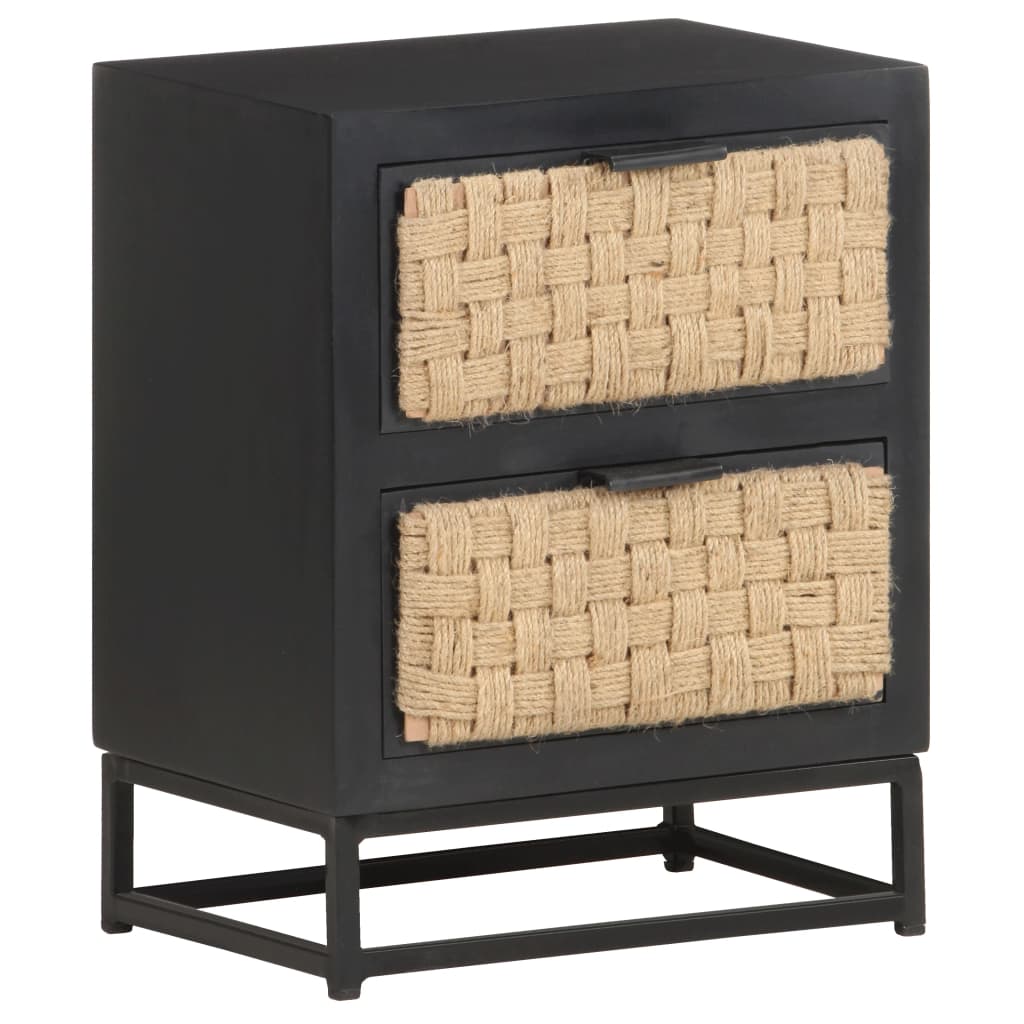 Bedside Cabinet 40X30X50 Cm Solid Mango Wood