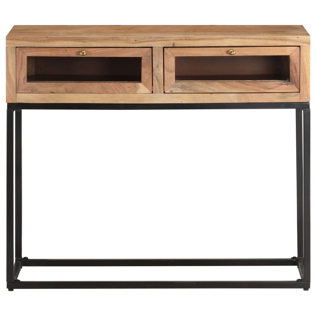 Console Table 90X35X76 Cm Solid Acacia Wood