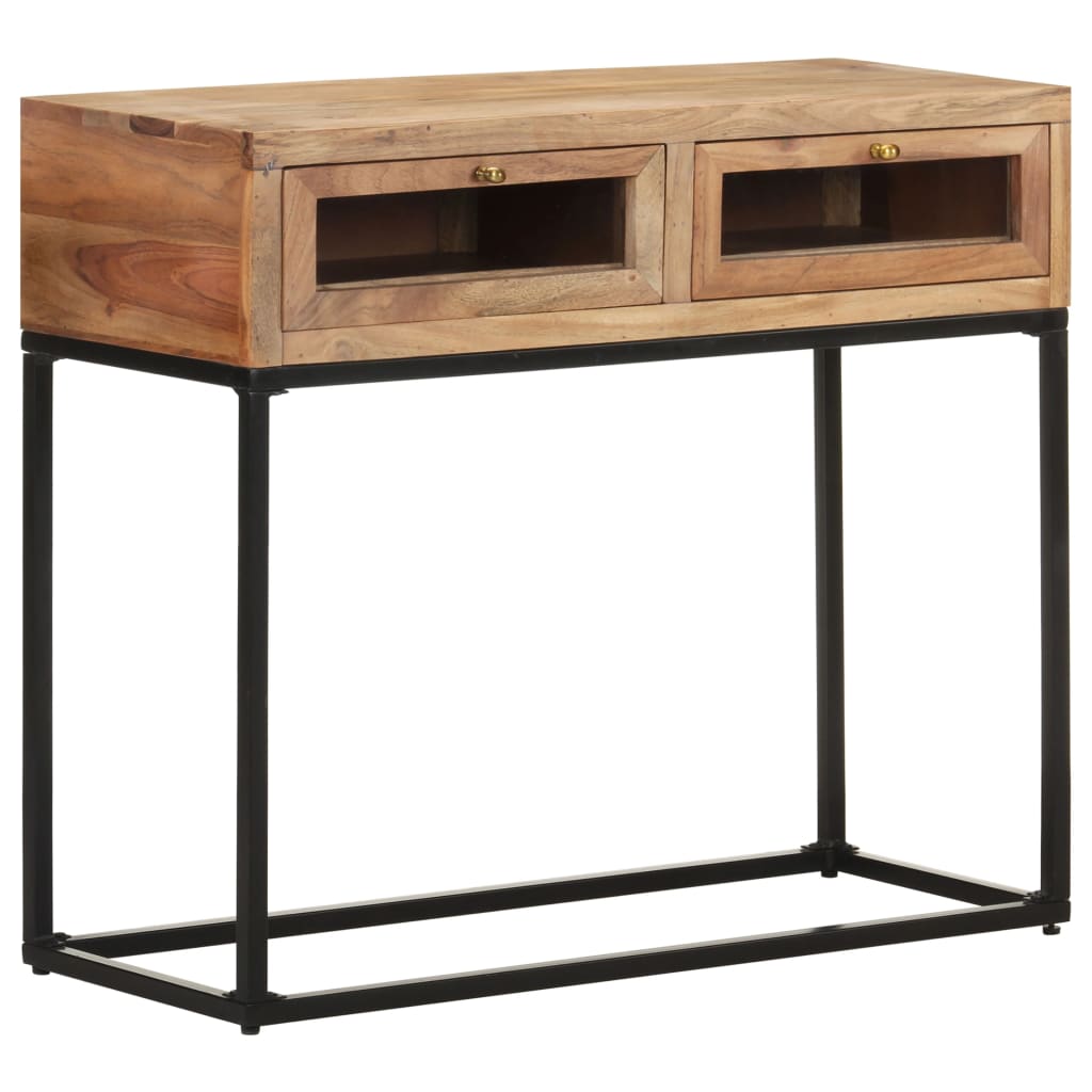 Console Table 90X35X76 Cm Solid Acacia Wood