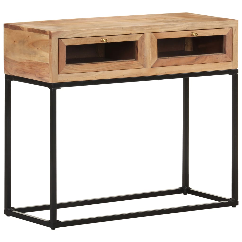 Console Table 90X35X76 Cm Solid Acacia Wood
