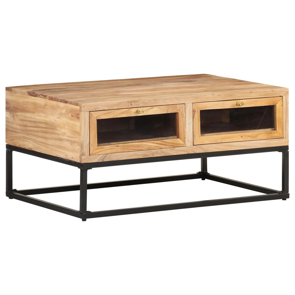 Coffee Table 90X60X40 Cm Solid Acacia Wood