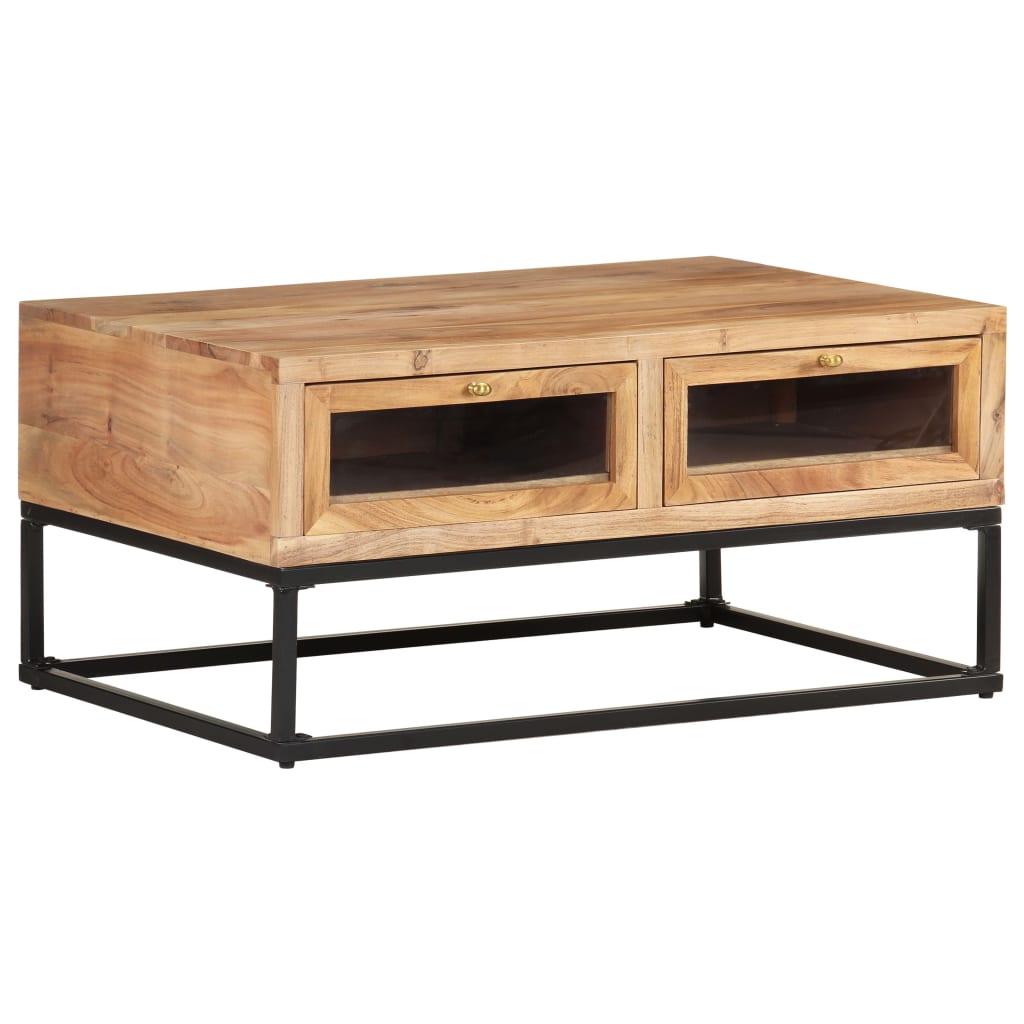 Coffee Table 90X60X40 Cm Solid Acacia Wood
