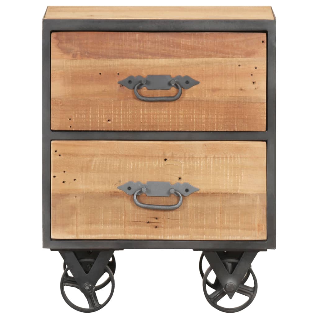 Bedside Cabinet 40X30X51 Cm Solid Reclaimed Wood