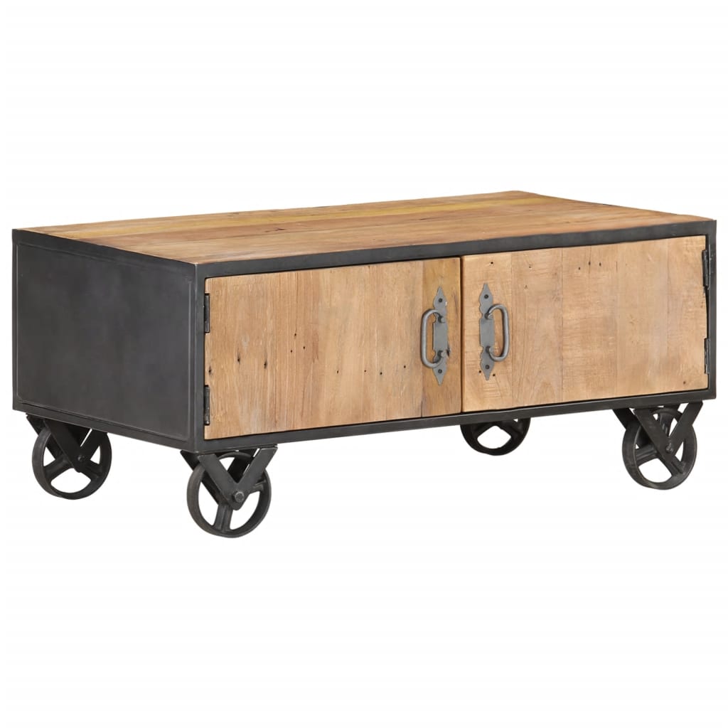 Coffee Table 90X50X39 Cm Solid Reclaimed Wood