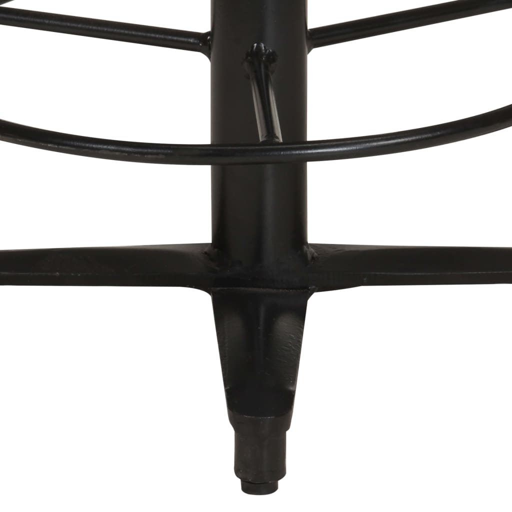 Bar Stools 2 Pcs Solid Mango Wood