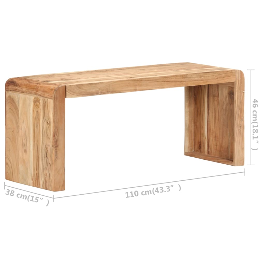 Bench Solid Acacia Wood