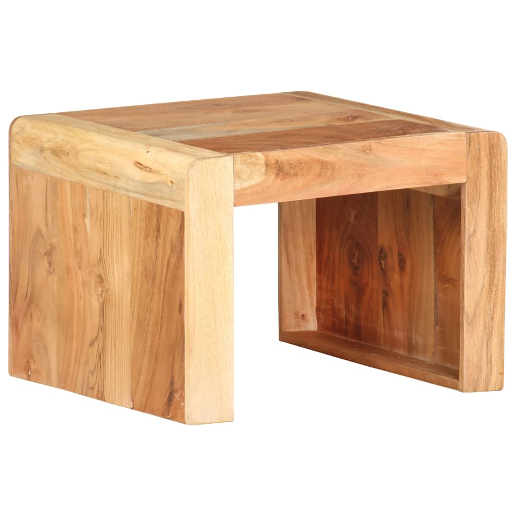 Side Table 43X40X30 Cm Solid Acacia Wood