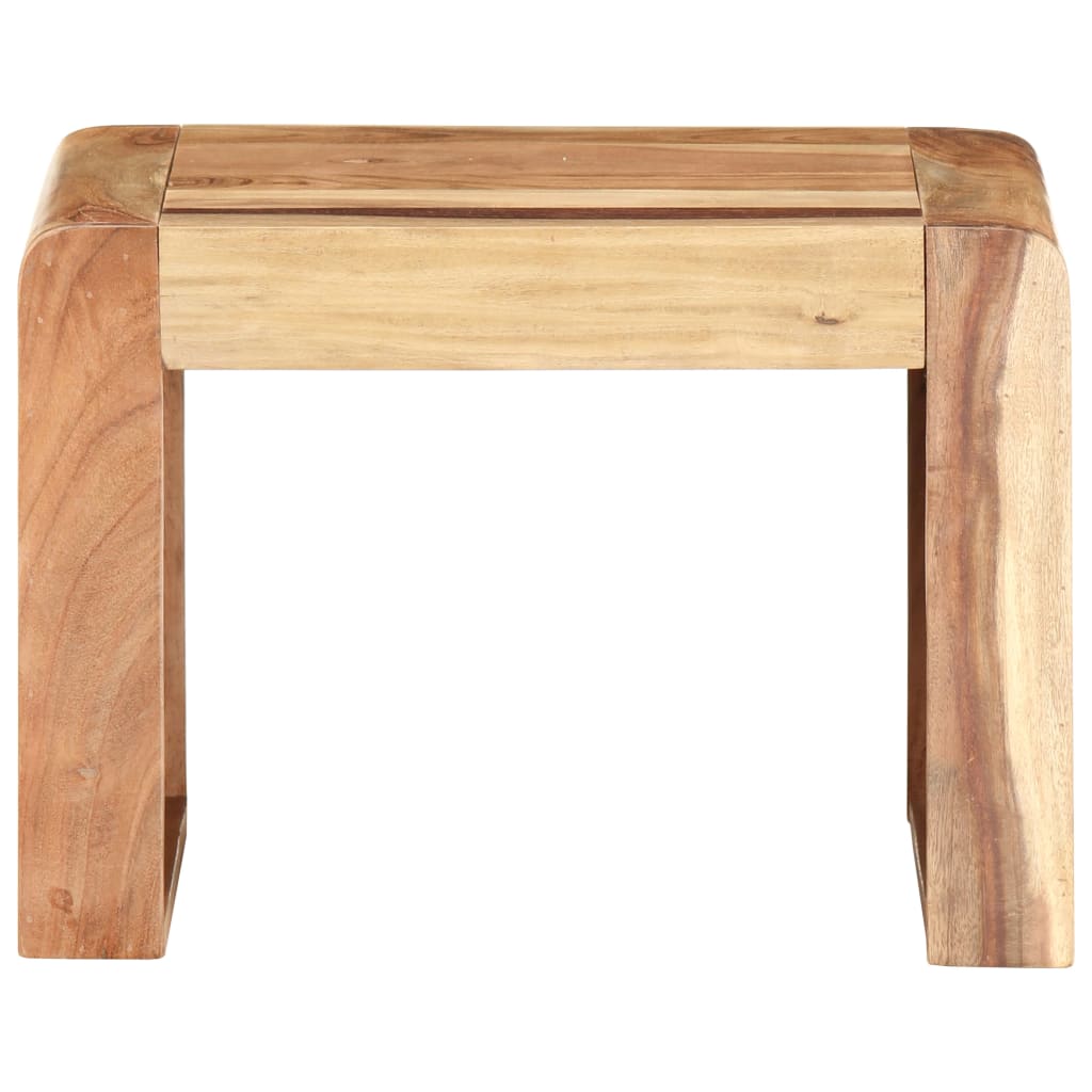 Side Table 43X40X30 Cm Solid Acacia Wood