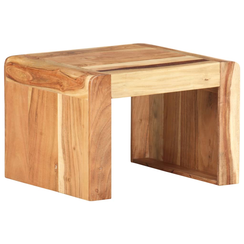 Side Table 43X40X30 Cm Solid Acacia Wood