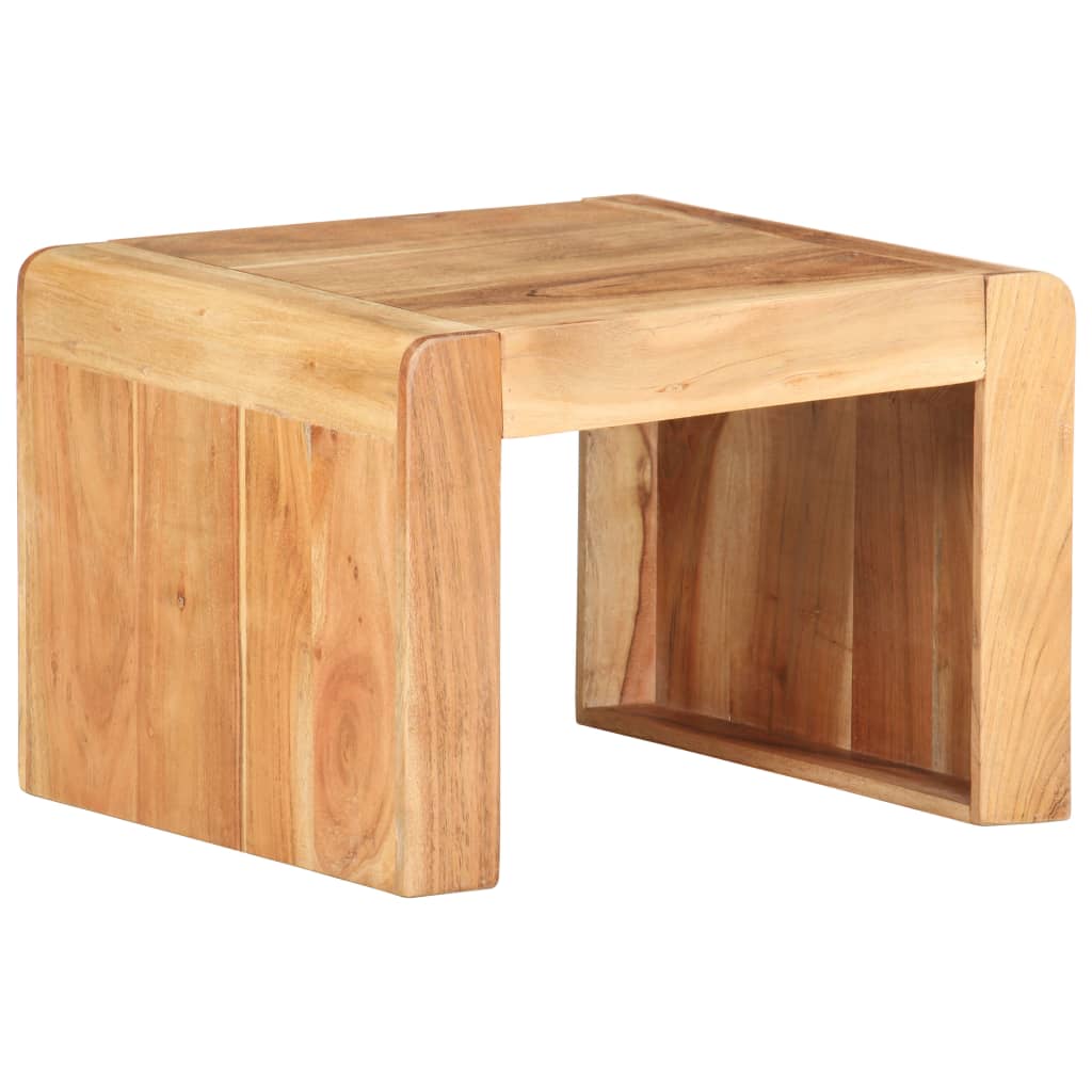 Side Table 43X40X30 Cm Solid Acacia Wood