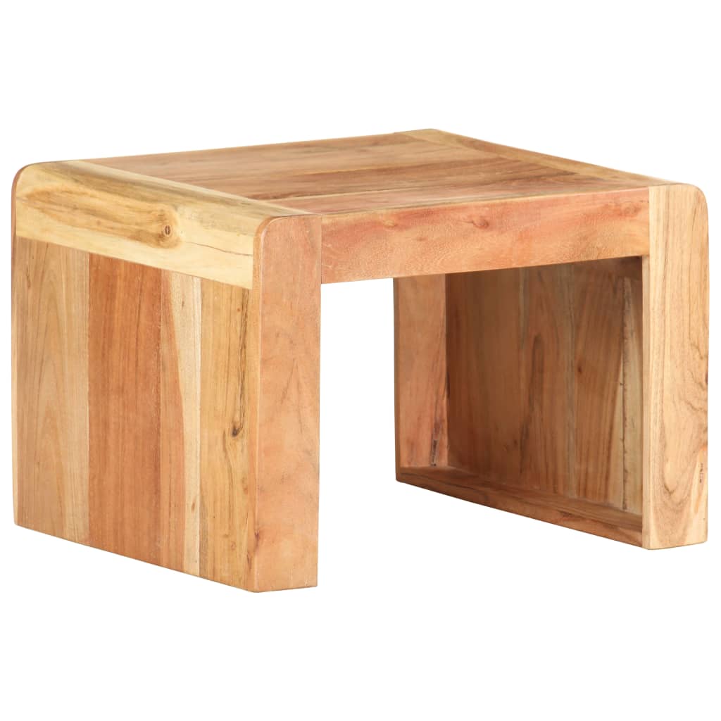 Side Table 43X40X30 Cm Solid Acacia Wood