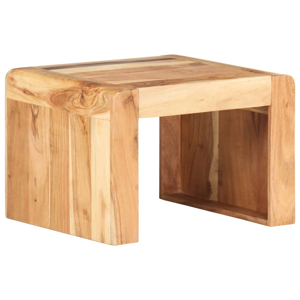 Side Table 43X40X30 Cm Solid Acacia Wood