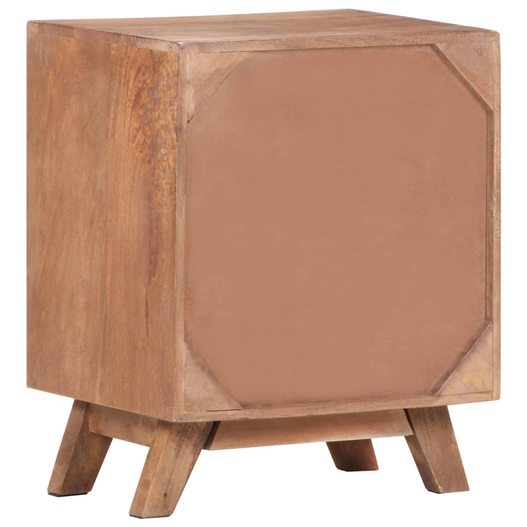 Bedside Cabinet 40X30X50 Cm Solid Mango Wood